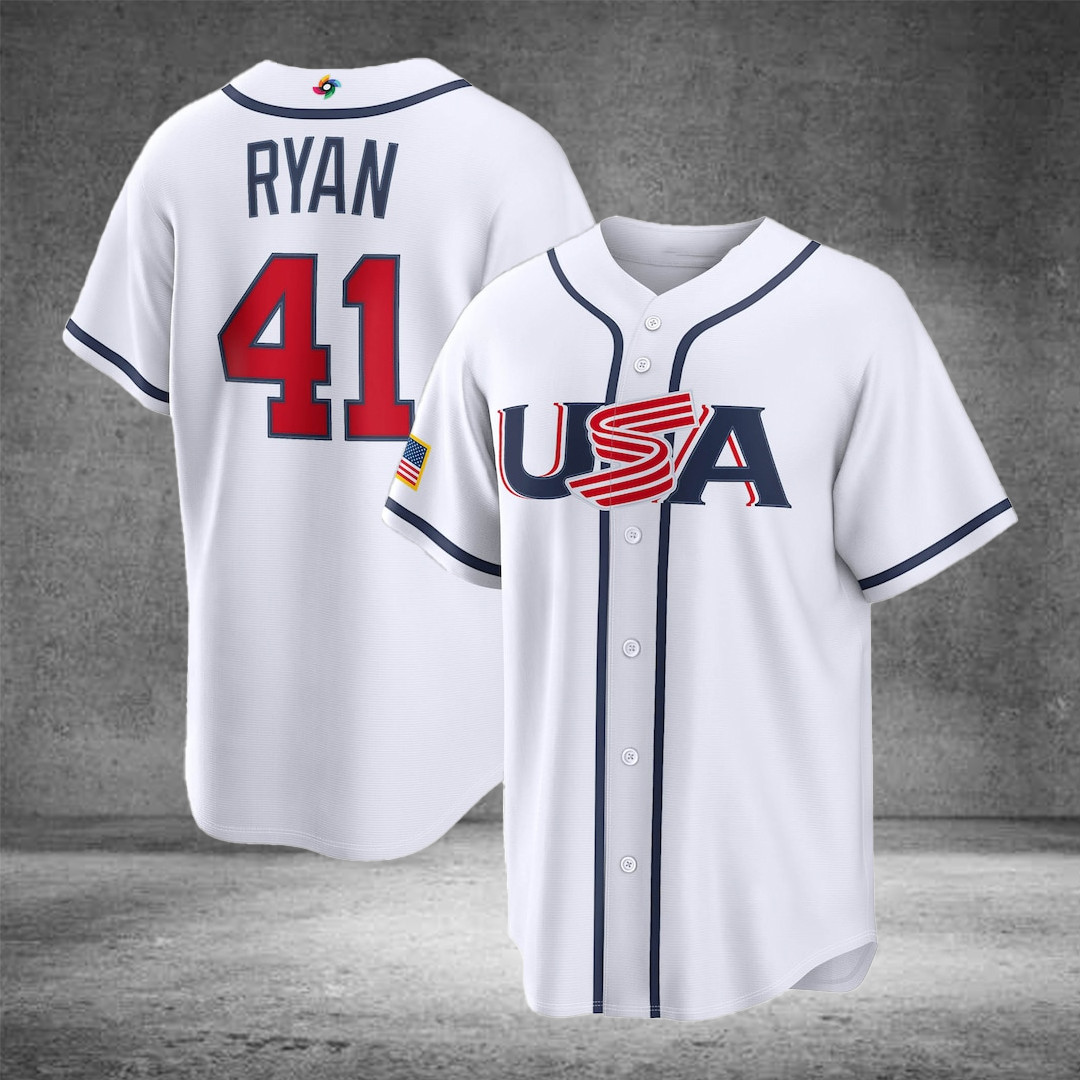 Joe Ryan USA Baseball 2026 World Baseball Classic Home Stadium Jersey Game Day Outfit