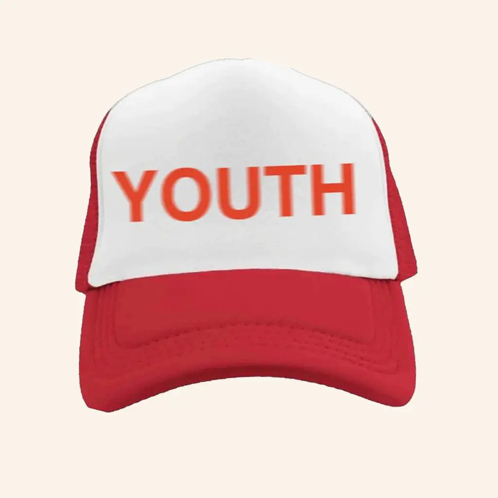 Joey Valence Brae Merch Youth Red White Trucker Hat Gifts For Dudes -WearandDecor Joey Valence Brae Merch Youth Red White Trucker Hat Gifts For Dudes -WearandDecor - Image 1