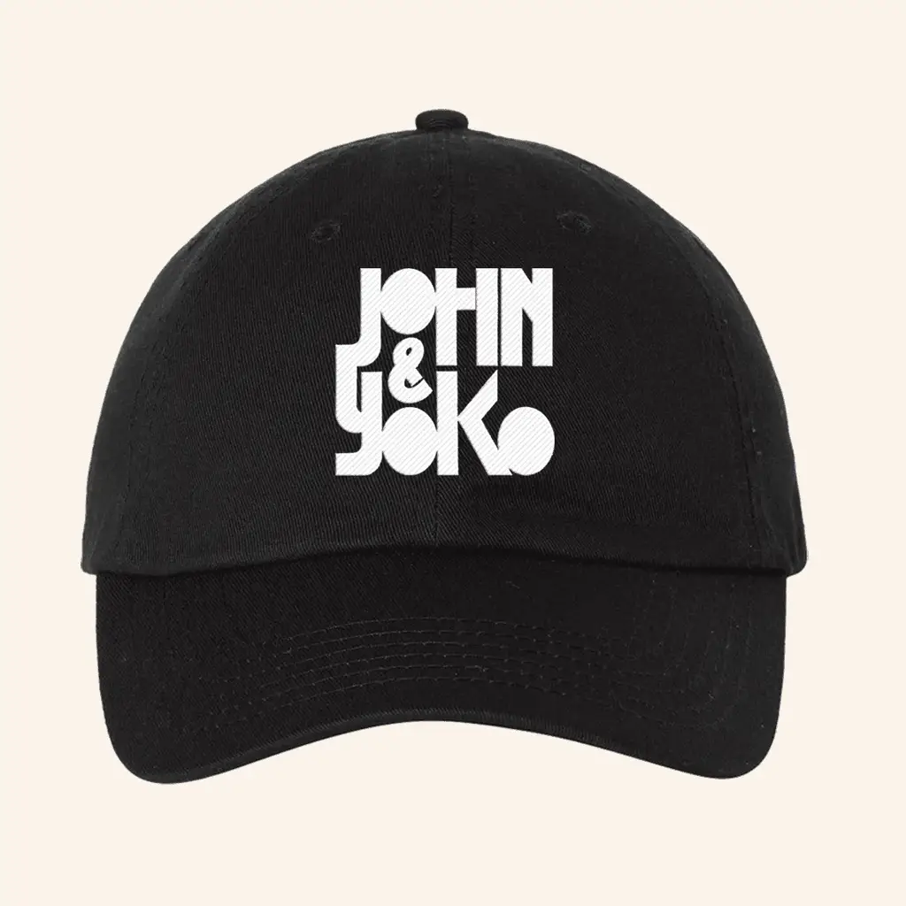 John Lennon Merch John And Yoko Hat Embroidered Gifts For Husband -WearandDecor