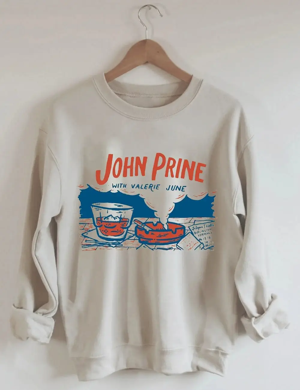 John Prine With Valerie June Sweatshirt Unique Holiday Gifts For John Prine Fan John Prine With Valerie June Sweatshirt Unique Holiday Gifts For John Prine Fan - Image 1