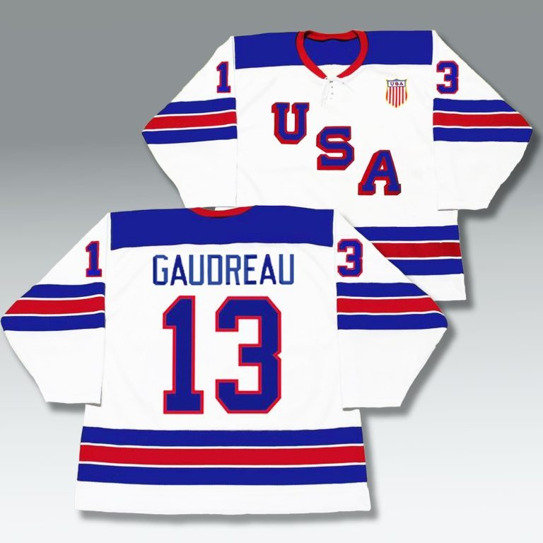 Johnny Gaudreau USA Hockey Jersey Number 13 Team USA Hockey Olympic 2026 Winner Merch