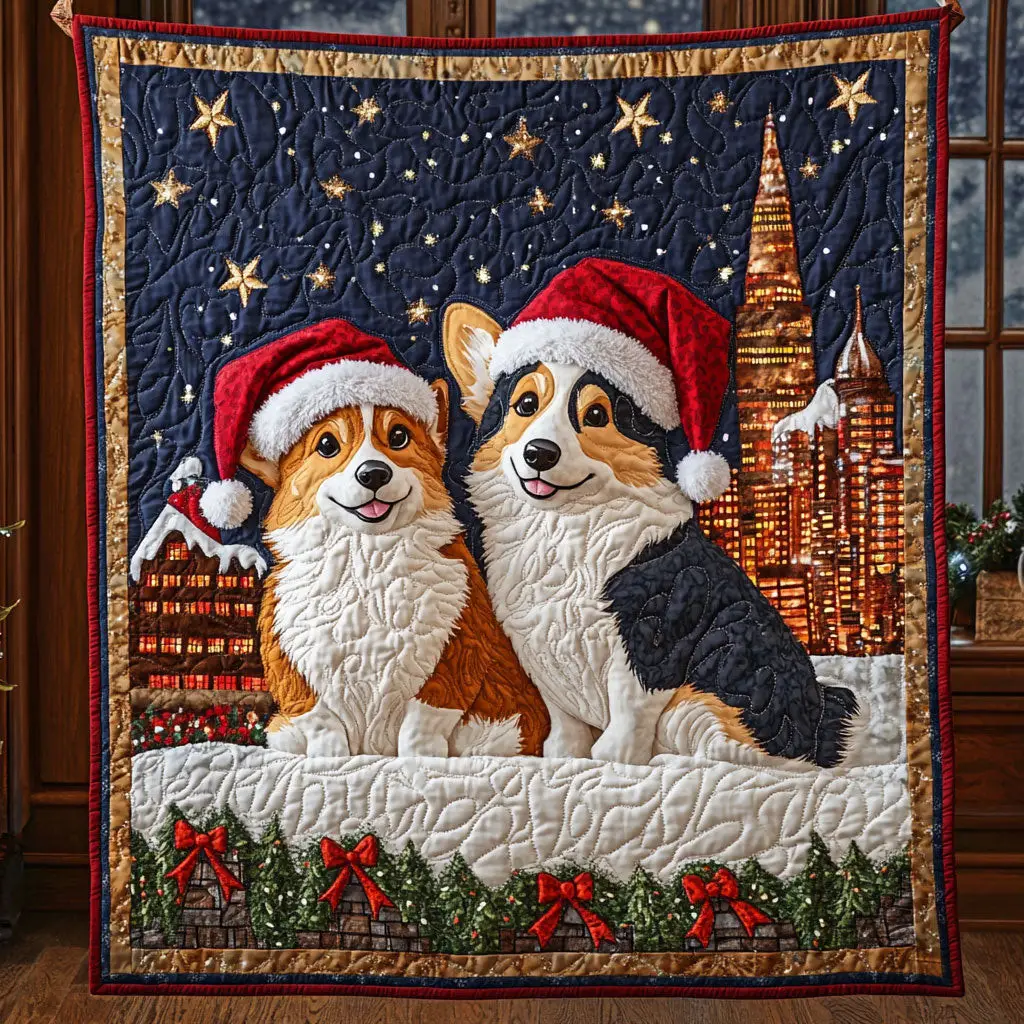 Jolly Paws Quilt Premium Quilt Blanket Gift for Cozy Winter Nights