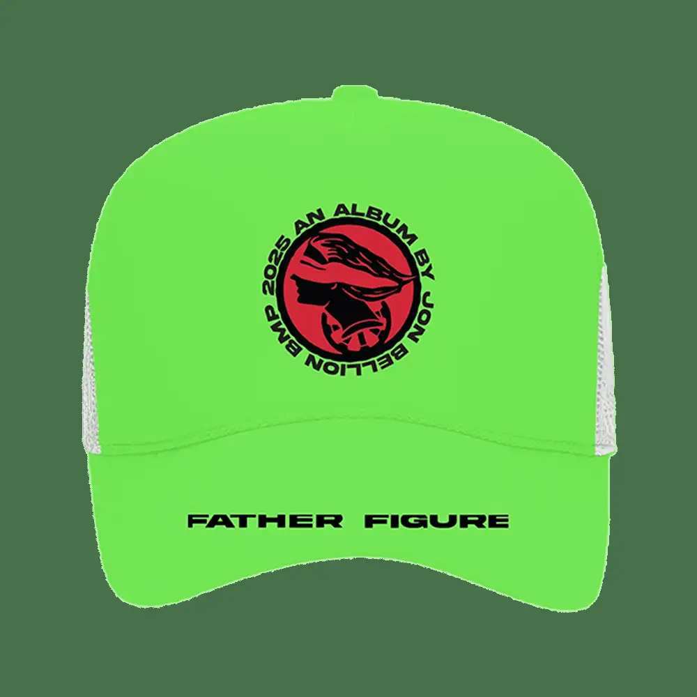 Jon Bellion Merch Jon Bellion Father Figure Neon Green Trucker Hat Unique Father's Day Gifts -WearandDecor