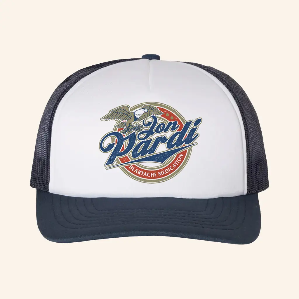 Jon Pardi Merch Heartache Medication Trucker Hat Cool Gifts For Music Lovers -WearandDecor