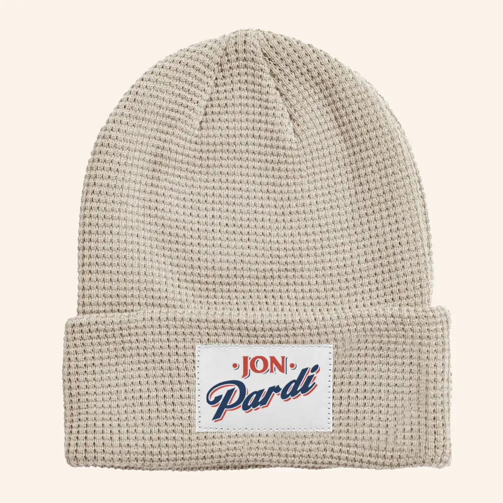 Jon Pardi Merch Logo Waffle Beanie Christmas Gift For Your Boyfriend -WearandDecor