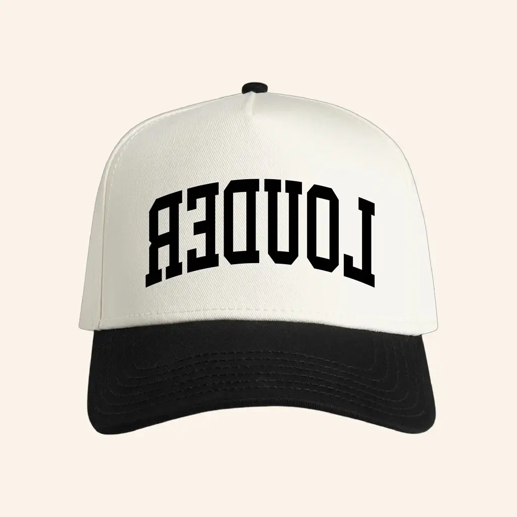 Jonas Brothers Merch Embroidered Upside Down Louder Hat Christmas Gifts For Pop Fans -WearandDecor Jonas Brothers Merch Embroidered Upside Down Louder Hat Christmas Gifts For Pop Fans -WearandDecor - Image 1