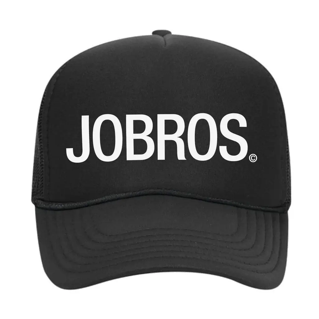 Jonas Brothers Merch JOBROS Black Trucker Hat Gifts For Fans -WearandDecor Jonas Brothers Merch JOBROS Black Trucker Hat Gifts For Fans -WearandDecor - Image 1