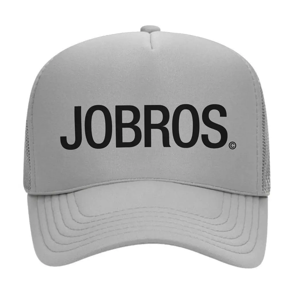 Jonas Brothers Merch JOBROS Grey Trucker Hat Gifts For Fans -WearandDecor Jonas Brothers Merch JOBROS Grey Trucker Hat Gifts For Fans -WearandDecor - Image 1