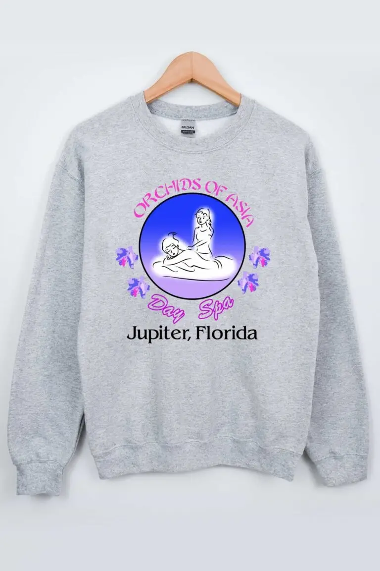 Jordon Hudson Orchids Of Asia Day Spa Sweatshirt Massage Therapy Apparel Gifts For Her