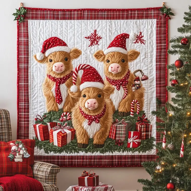 Joyful Cows Quilt Beautiful Quilt Blanket Gift for Home Decoration