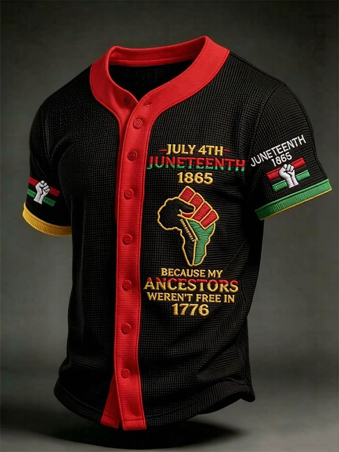 Juneteenth Holiday Jersey Shirt June 19th Holiday Apparel Black History Month Gifts Juneteenth Holiday Jersey Shirt June 19th Holiday Apparel Black History Month Gifts - Image 1