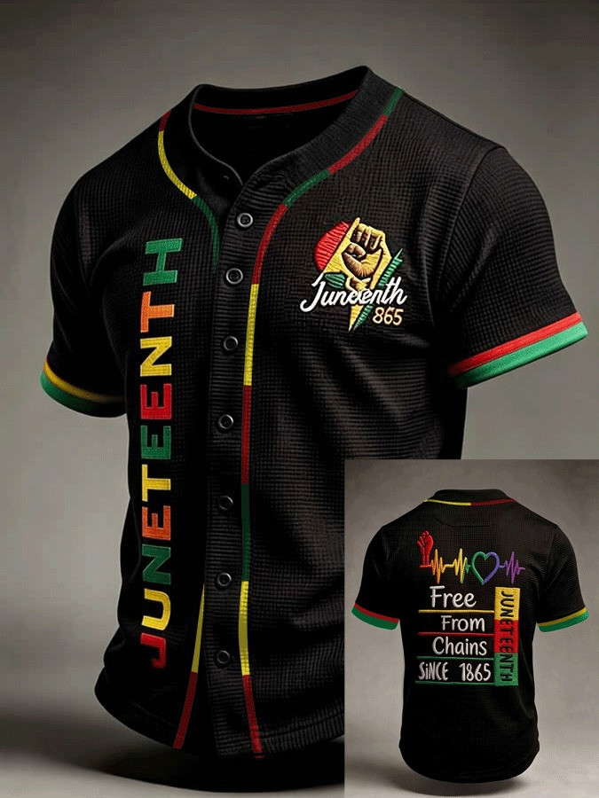Juneteenth Holiday Jersey Shirt June 19th Holiday Apparel Emancipation Day Gifts