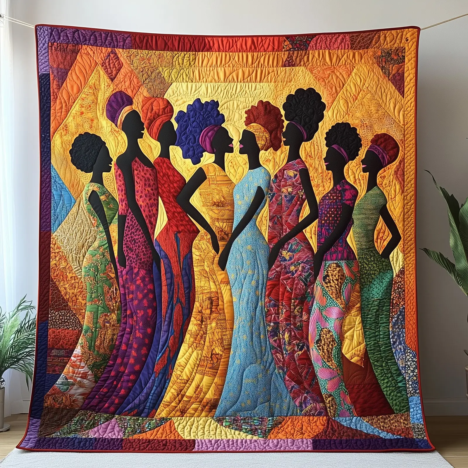 Juneteenth Queens Quilted Blanket Soft Cultural Comfort Melanin Black Women Gifts For Her