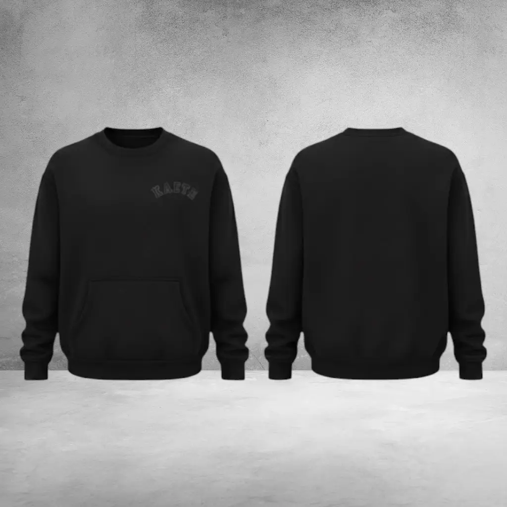 Kaete Sweatshirt Classic Black Crewneck Minimalist Kaete Merch Swashirt Women's Gifts