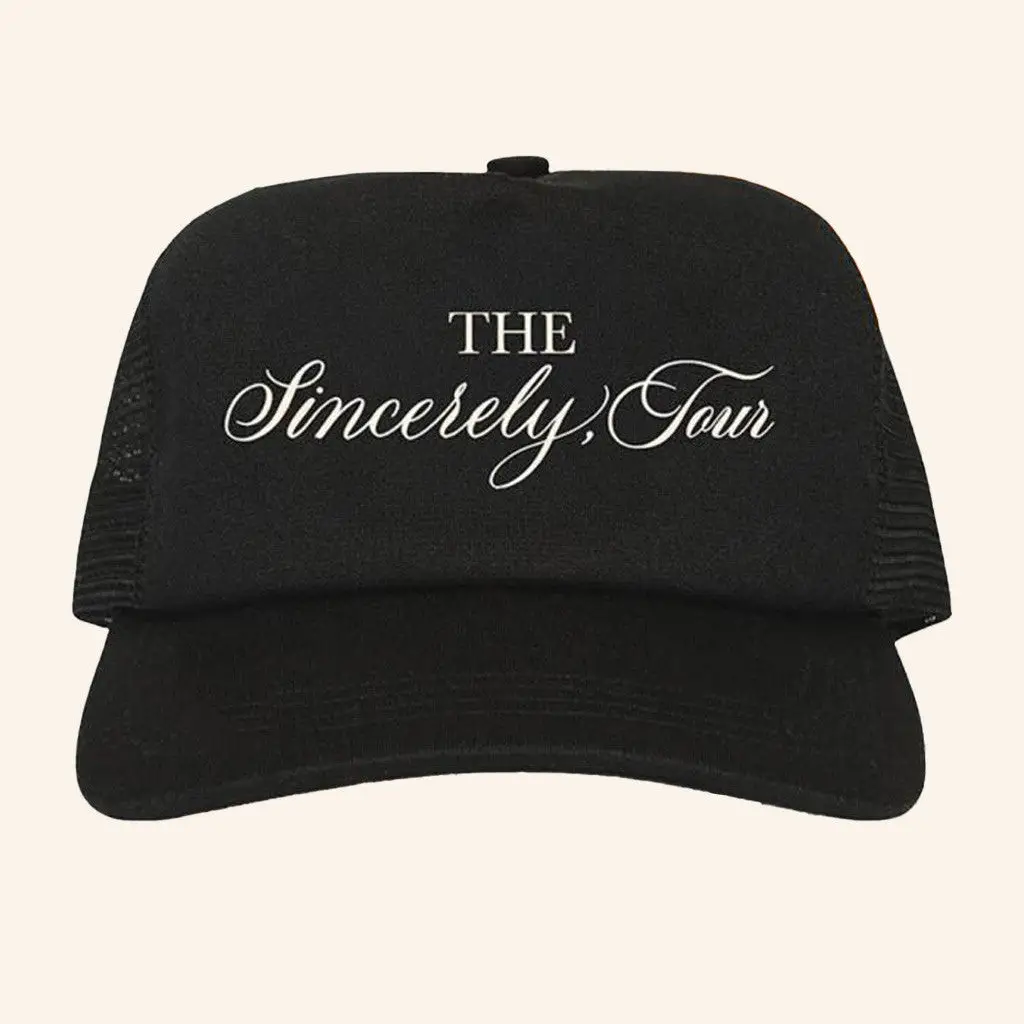 Kali Uchis Merch Sincerely Tour Rhinestone Trucker Hat Gifts For Fans -WearandDecor