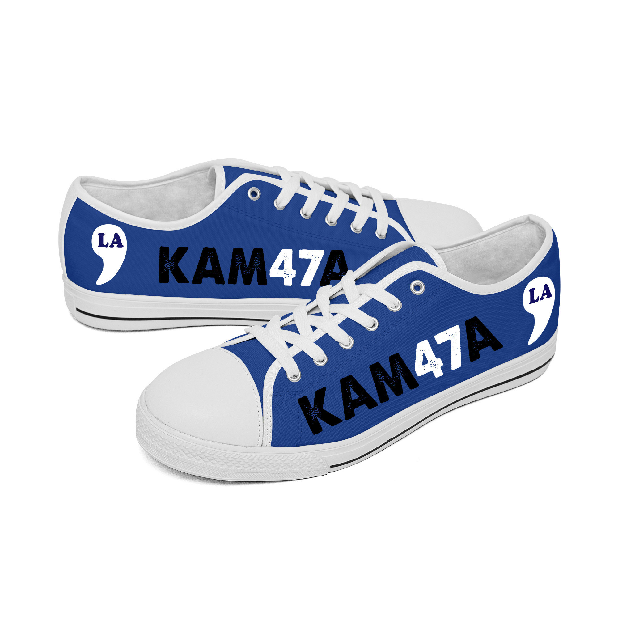 KAM47A Low Top Shoes Comma La Shoes Vote Blue Merchandise Gifts For Kamala Voters