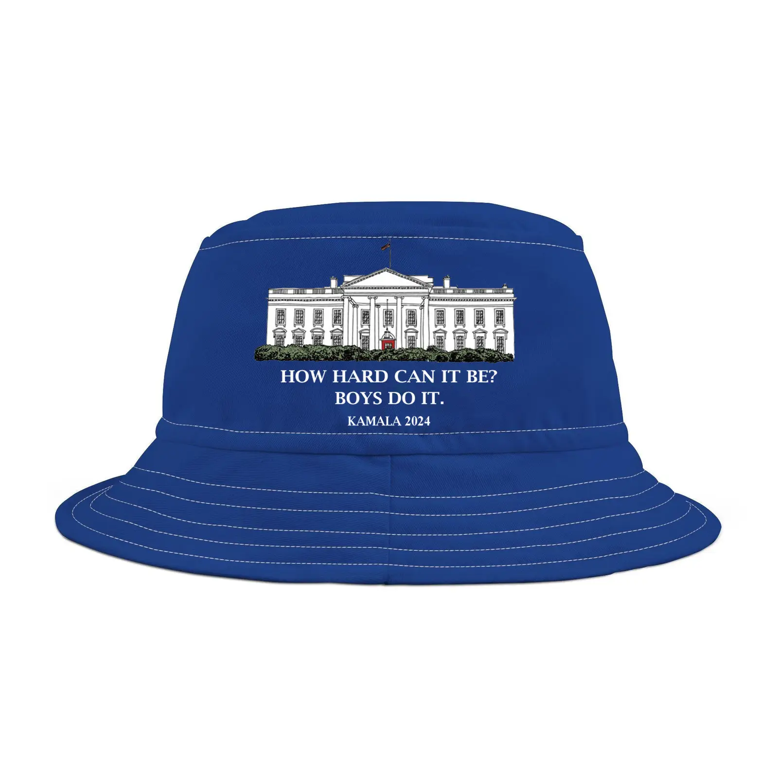 Kamala 2024 How Hard Can It Be Boy Do It Vote Blue Bucket Hat Gifts For Democrats