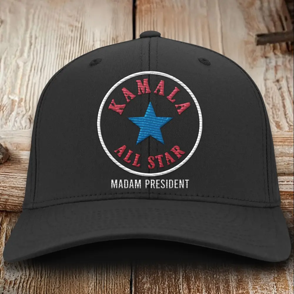 Kamala All Star Madam President Embroidered Hat Chucks And Pearls Hat Gifts For Harris Voters