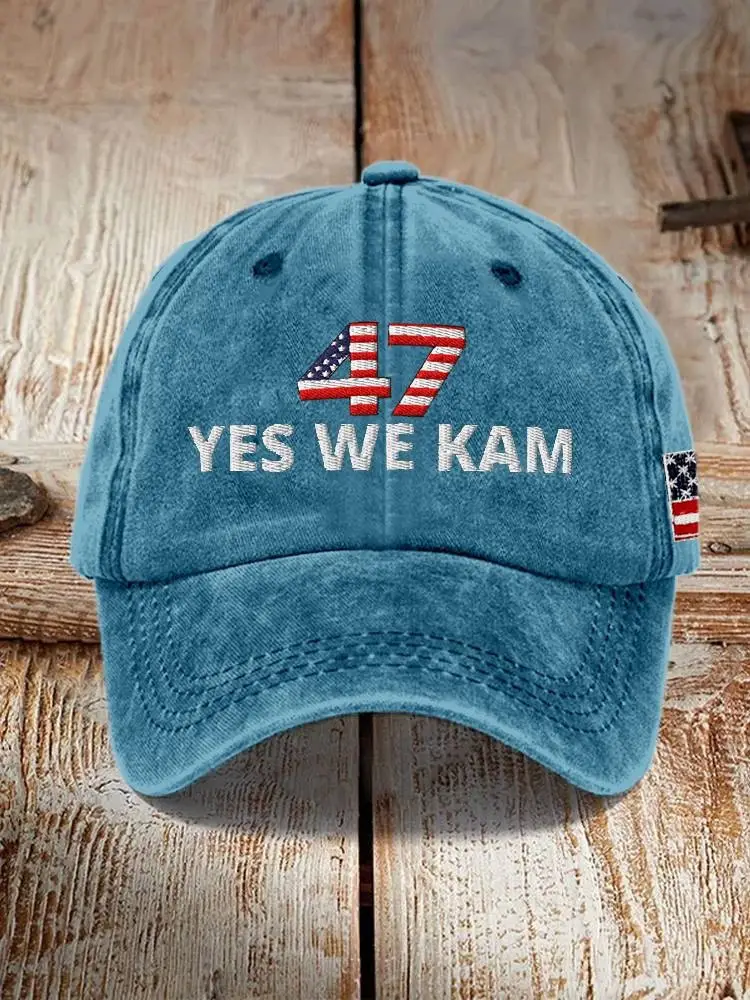 Kamala Harris 2024 47 Yes We Kam Hat Kamala Harris Madam President Campaign Merch Kamala Harris 2024 47 Yes We Kam Hat Kamala Harris Madam President Campaign Merch - Image 1