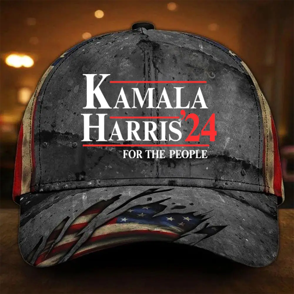 Kamala Harris 2024 For The People Hat Madam President Kamala Harris Hat Retro Cap