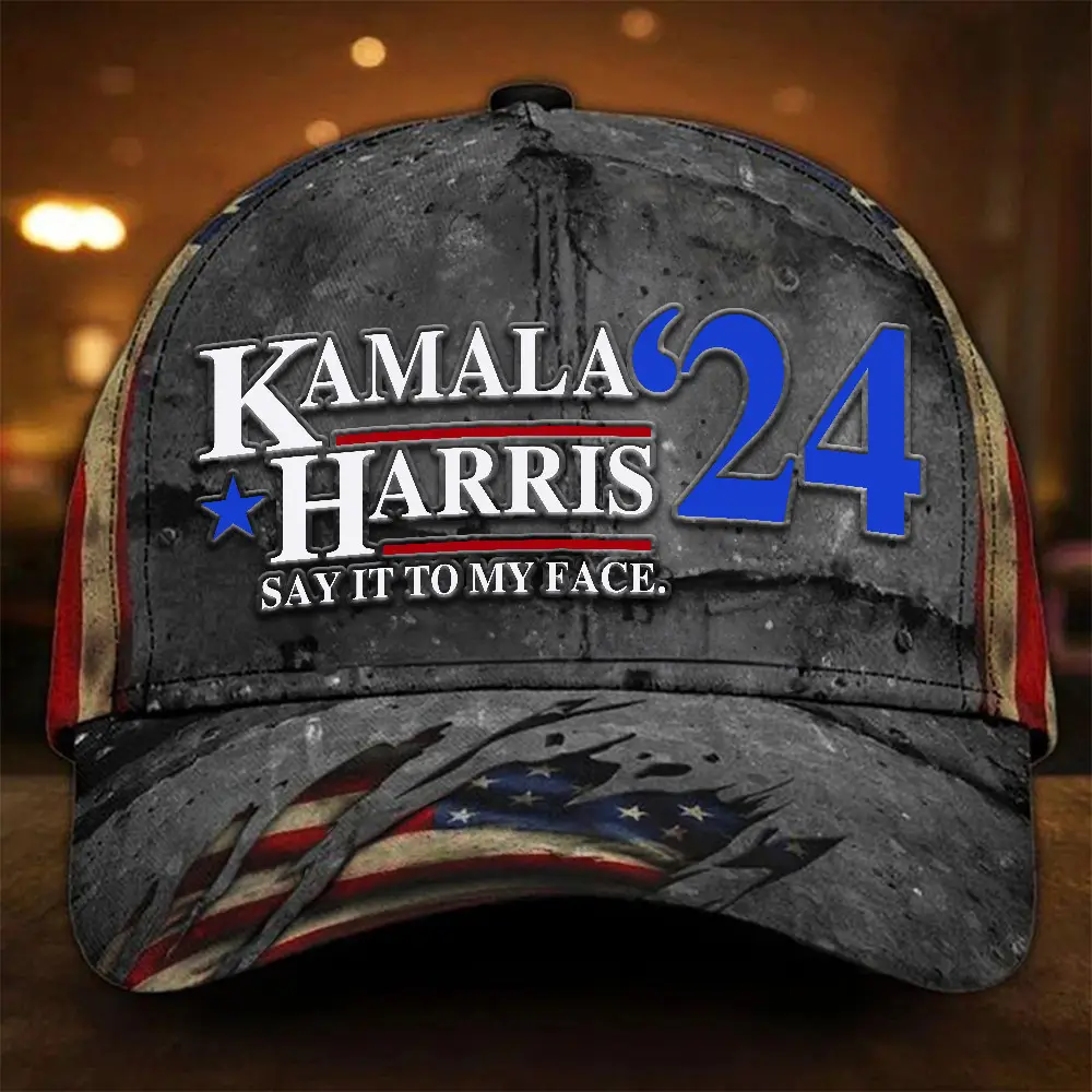 Kamala Harris 24 Say It To My Face Hat Kamala Campaign Old Vintage Hat Gifts For Father