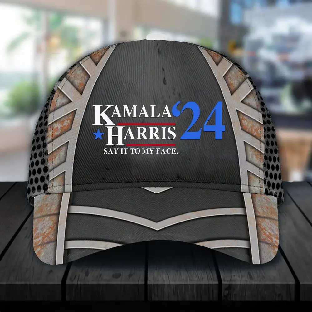 Kamala Harris 24 Say It To My Face Hat Kamala Harris Merch Madam President Hat Gifts For Men