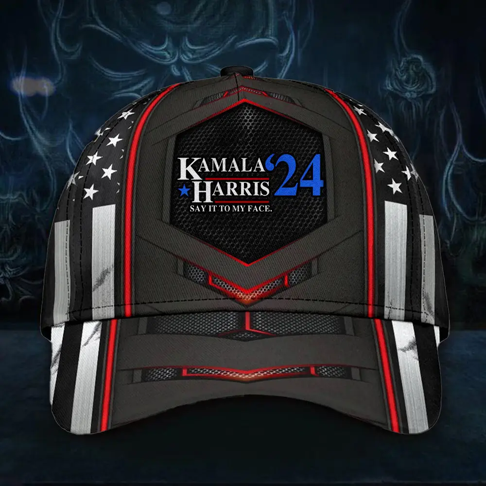 Kamala Harris 24 Say It To My Face Hat Kamala Harris Pride Merch Gifts For Husband