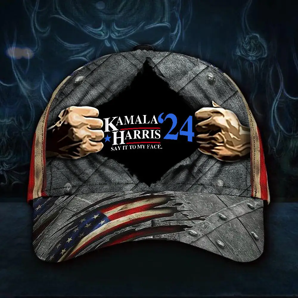 Kamala Harris 24 Say It To My Face Hat Kamala Harris Pride Merch Old Vintage Hat Gifts For Him