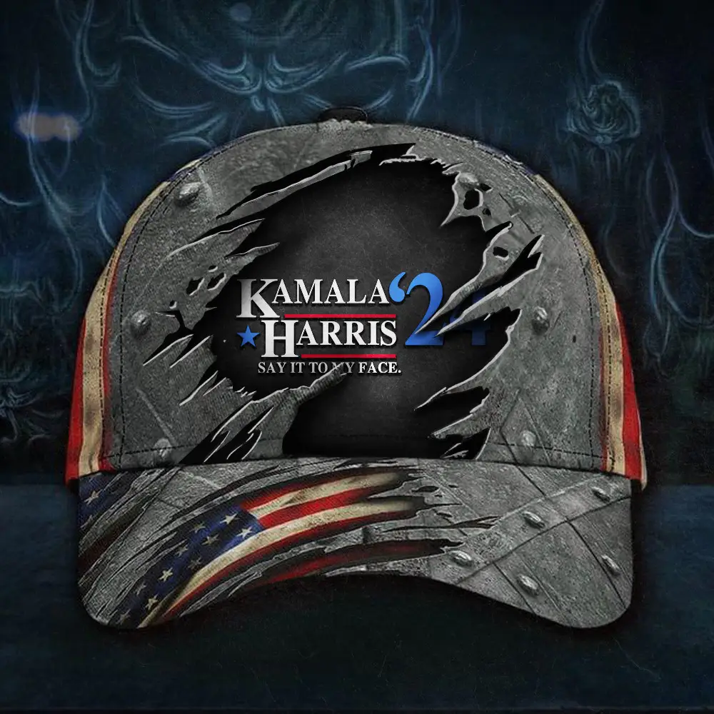 Kamala Harris 24 Say It To My Face Hat Madam President Hat Kamala Harris For The People Cap