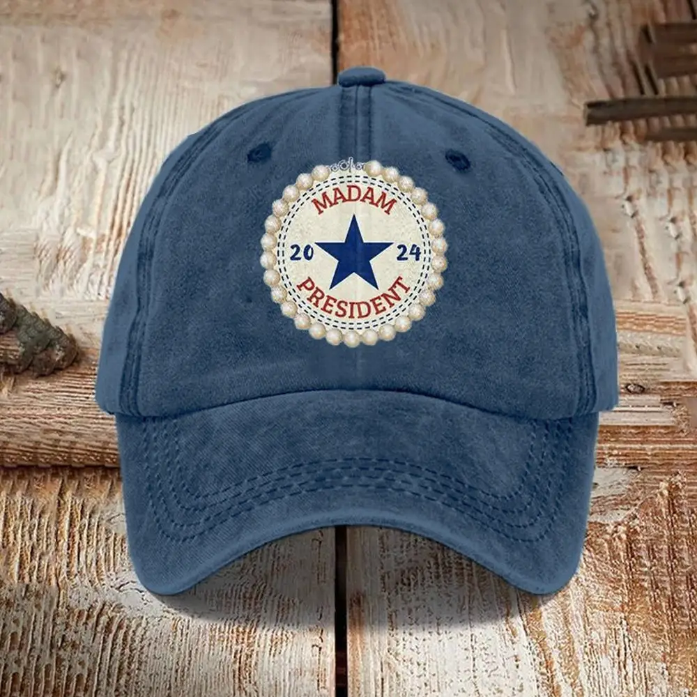 Kamala Harris For Madam President 2024 Hat Chucks And Pearl Kamala Harris Merch Kamala Harris For Madam President 2024 Hat Chucks And Pearl Kamala Harris Merch - Image 1