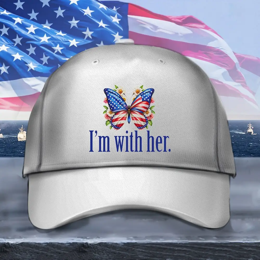 Kamala Harris I'm With Her 2024 Hat Vote Harris Walz For President VP Cap