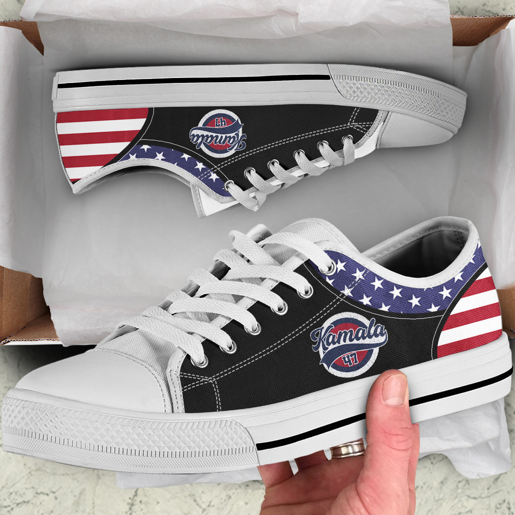 Kamala Harris Low Top Shoes Election 2024 Political Campaign Shoes Gifts For Harris Voters