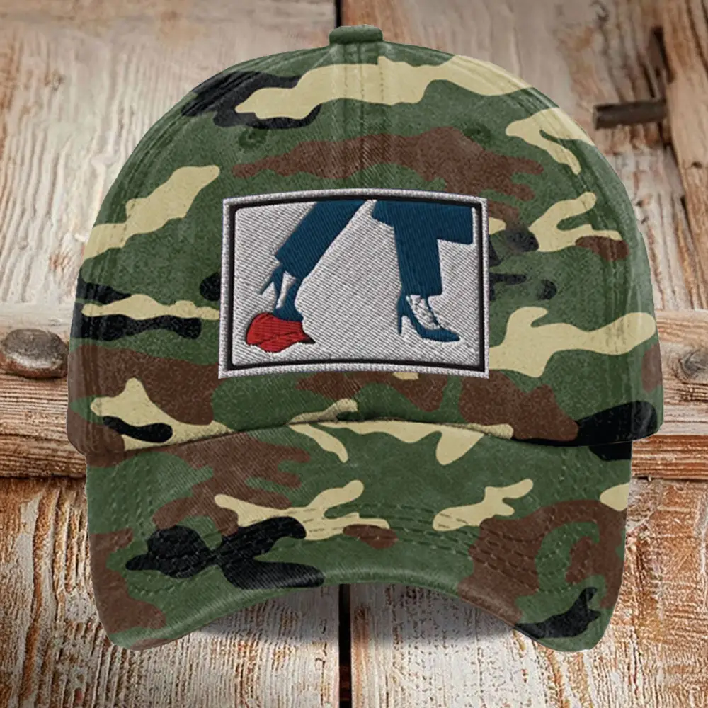 Kamala Harris Step On Red Hat Anti-Trump Merchandise Vote Kamala Harris 2024 Campaign Camo Gifts For Men