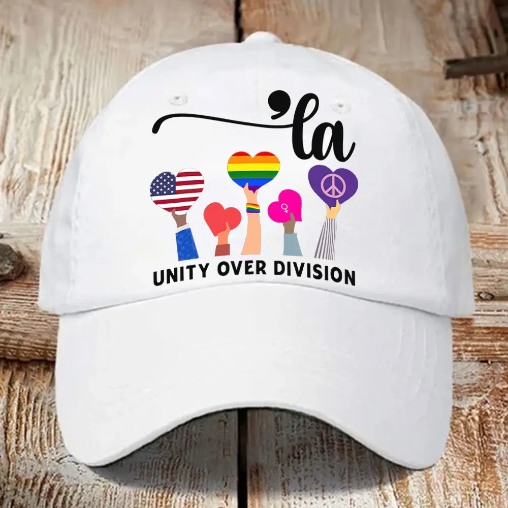 Kamala ,La Unity Over Division Hat Vote Kamala Harris 2024 Campaign Election Merchandise Gift For Her