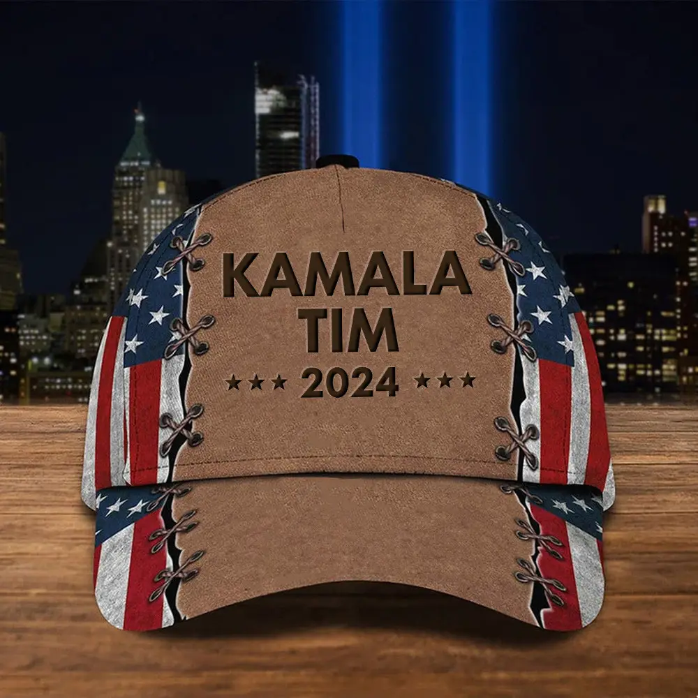 Kamala Tim 2024 American Flag Hat Harris Walz 47 President Hat Gifts For Men