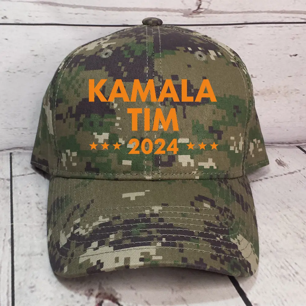 Kamala Tim 2024 Camouflage Hat President Harris Walz 47 Hat Gifts For Voters