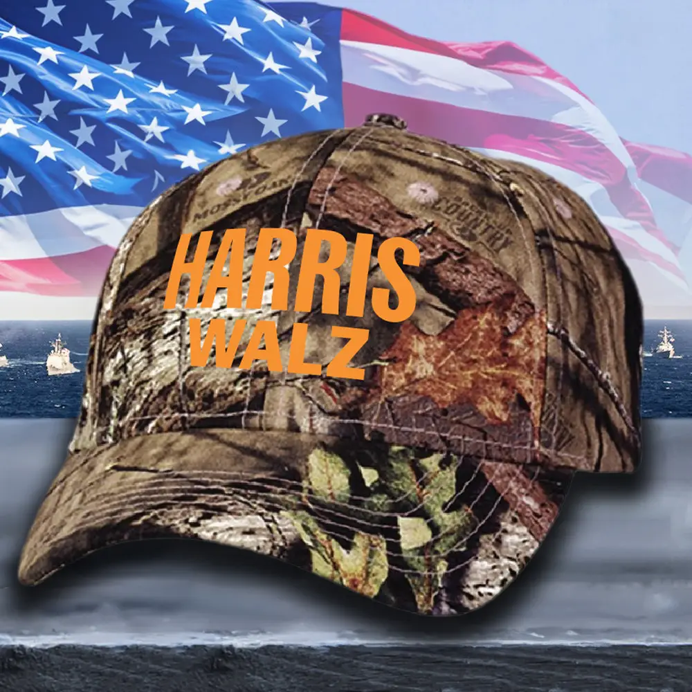 Kamala Walz Camo Hat President Campaign Harris Walz 2024 Camo Hat Gifts For Supporters