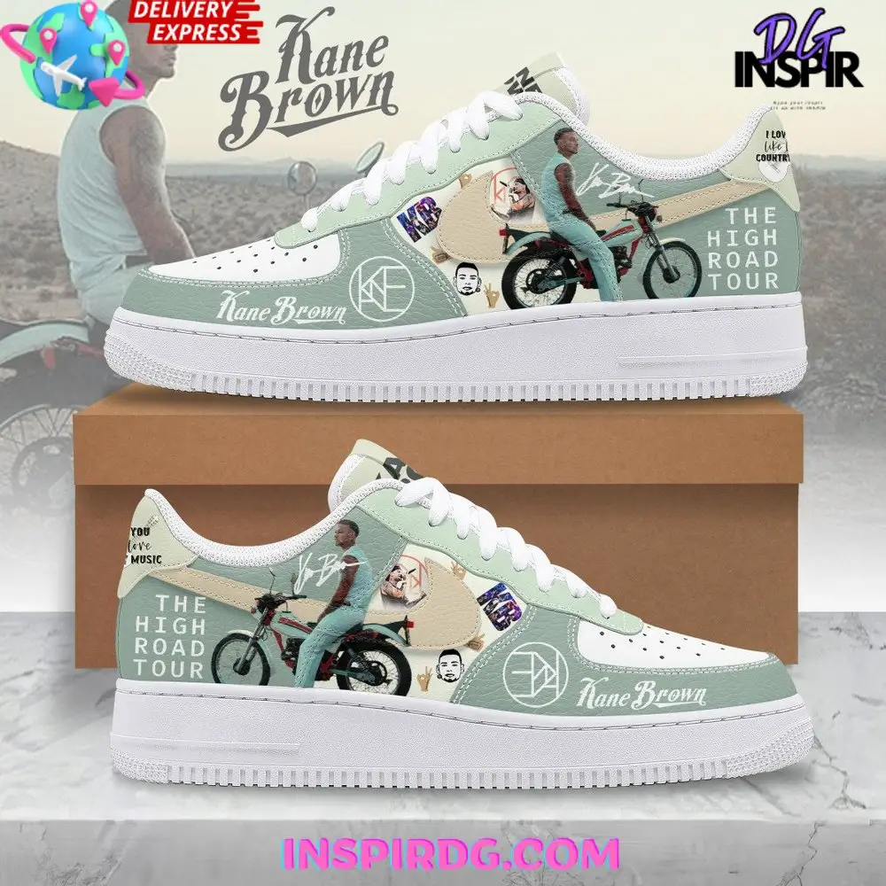 Kane Brown The High Road Tour Limited Edition Air Force 1 Sneakers Kane Brown The High Road Tour Limited Edition Air Force 1 Sneakers - Image 1