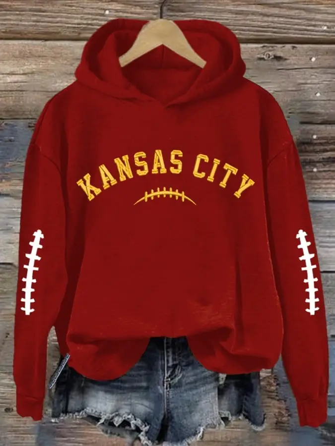 Kansas City Chiefs Hoodie Women Game Day Outfits Chiefs Football Merch Chiefs Fan Gifts