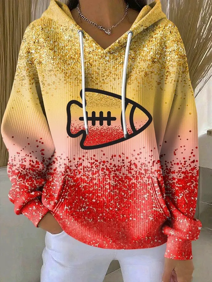 Kansas City Chiefs Hoodie Women's Football Game Day Clothing Gifts For Chiefs Fans