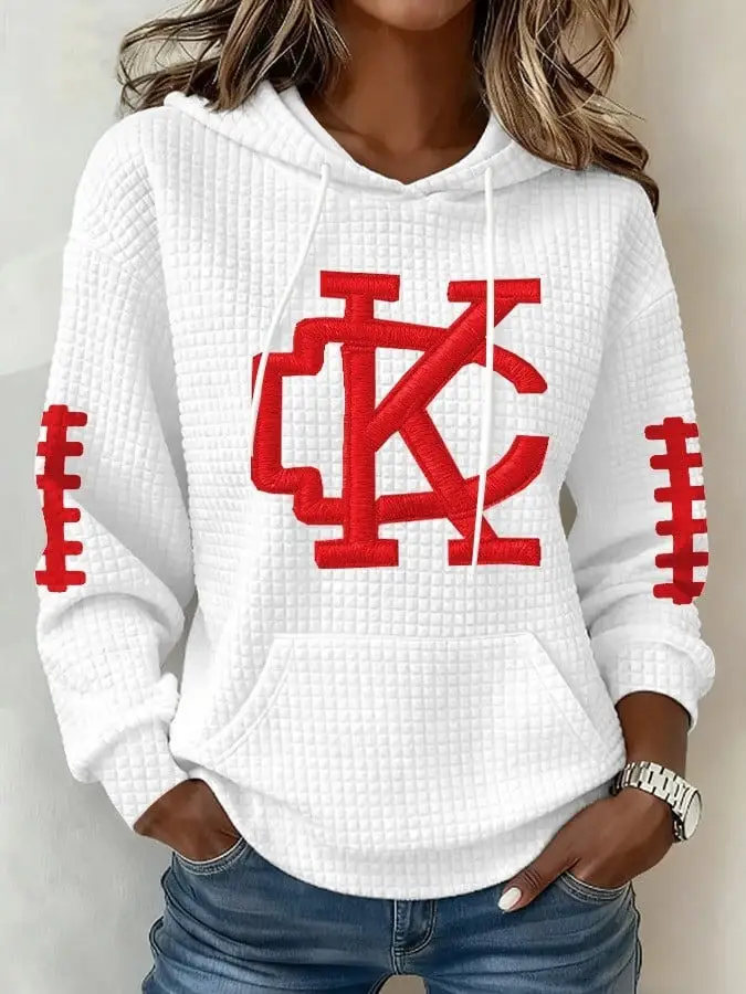Kansas City Chiefs Hoodie Women's Game Day Apparel Football Merch Best Gifts For Chiefs Fans