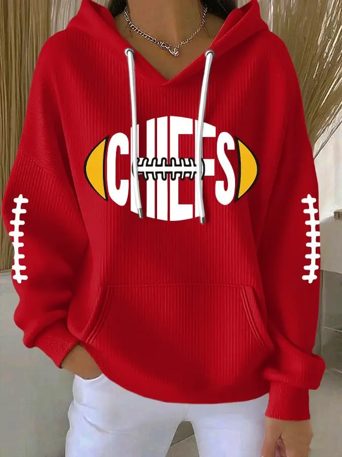 Kansas City Chiefs Kingdom Hoodie Football Clothing Game Day Fan Merch Football Fan Gifts