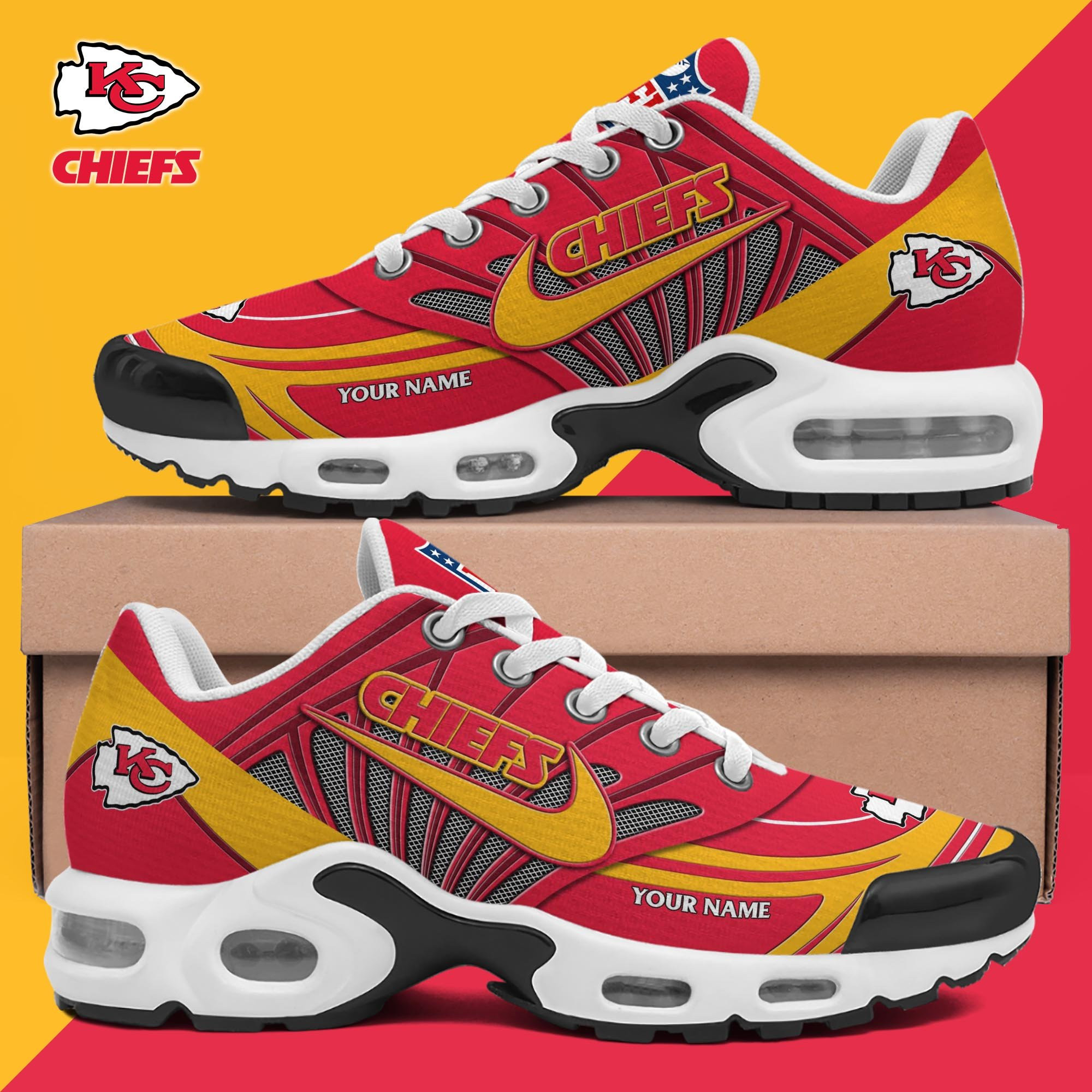 Kansas City Chiefs Shoes 2025 Version Custom Your Name 582