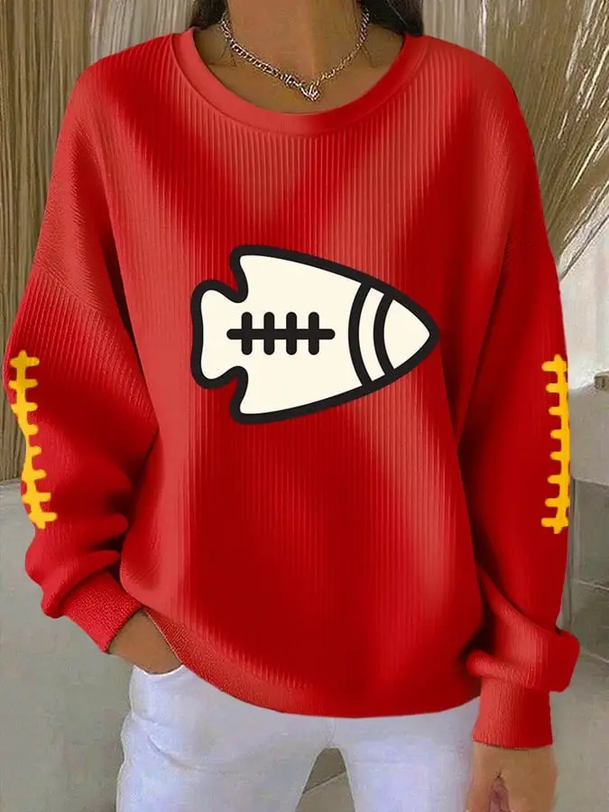 Kansas City Chiefs Sweatshirt Football Game Day Apparel Best KC Chiefs Gifts For Fans