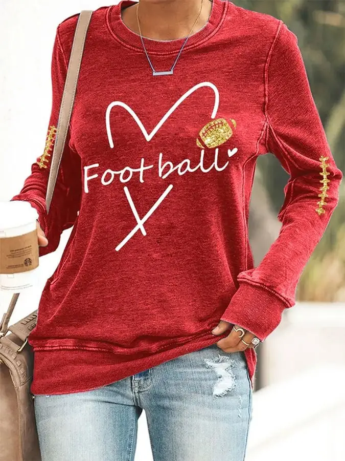 Kansas City Chiefs Sweatshirt Women's Fan Merch Football Unique KC Chiefs Gifts