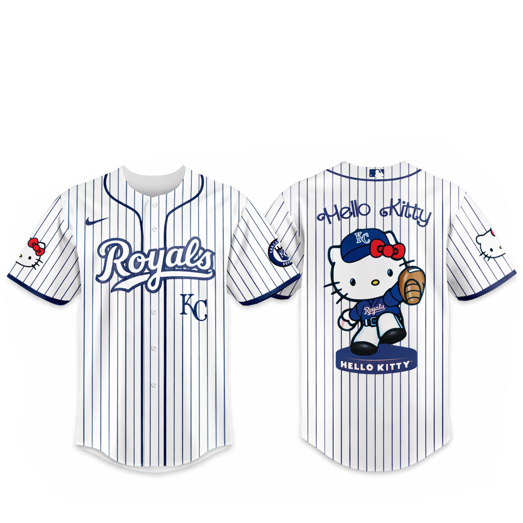 Kansas City Royals Major League Baseball 2026 Hello Kitty Baseball Jersey Kansas City Royals Major League Baseball 2026 Hello Kitty Baseball Jersey - Image 1