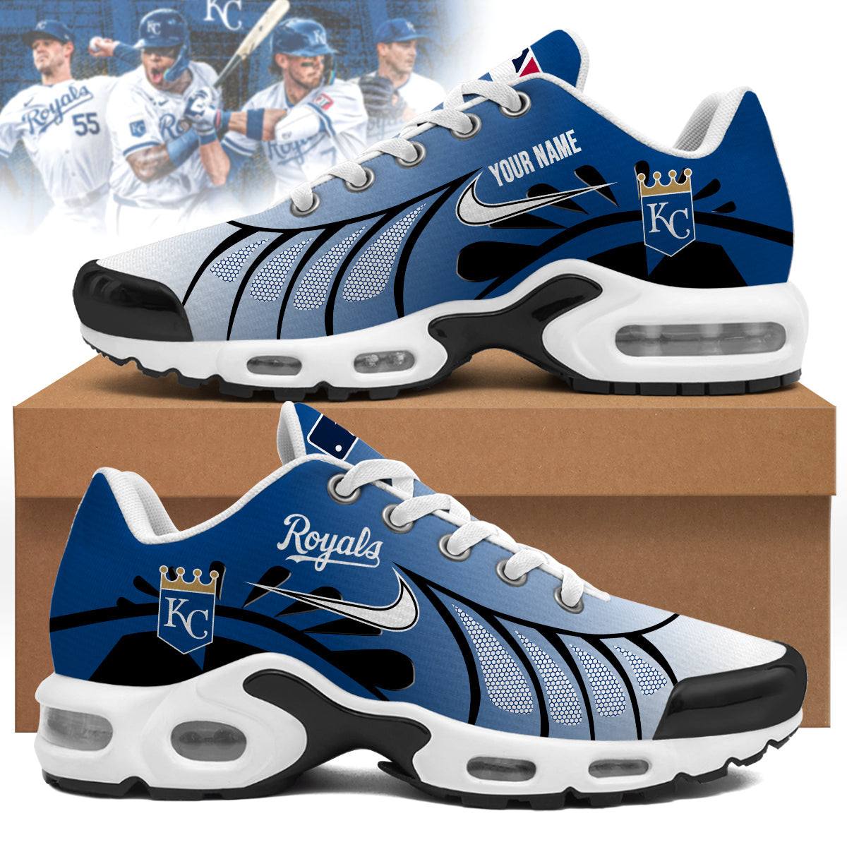 Kansas City Royals Personalized Air Max Shoes Kansas City Royals Personalized Air Max Shoes - Image 1