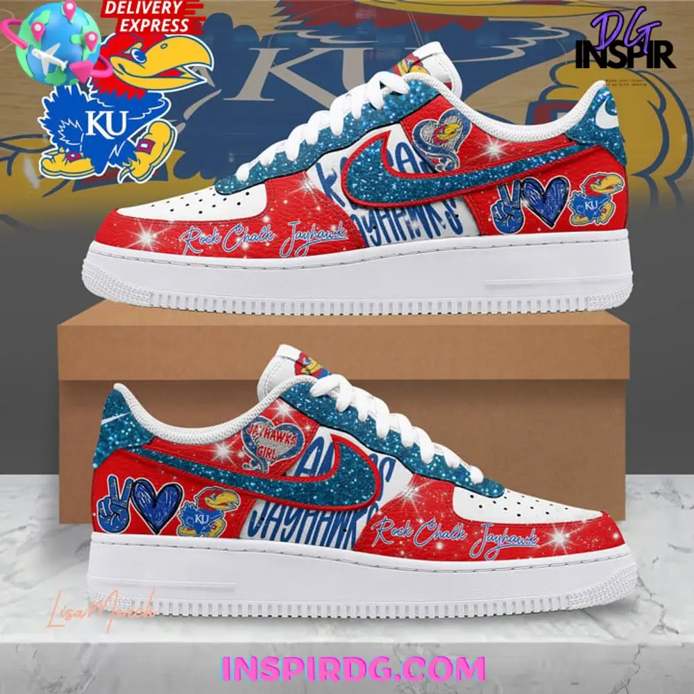 Kansas Jayhawks Rock Chalk Jayhawk Air Force 1
