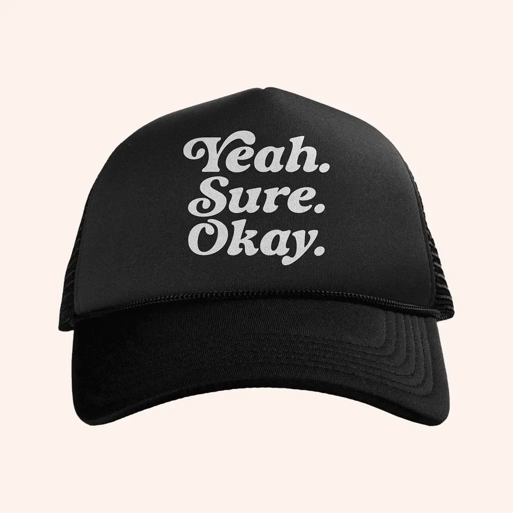 Kelsea Ballerini Merch Yeah Sure Okay Trucker Hat Gift Ideas For Him -WearandDecor