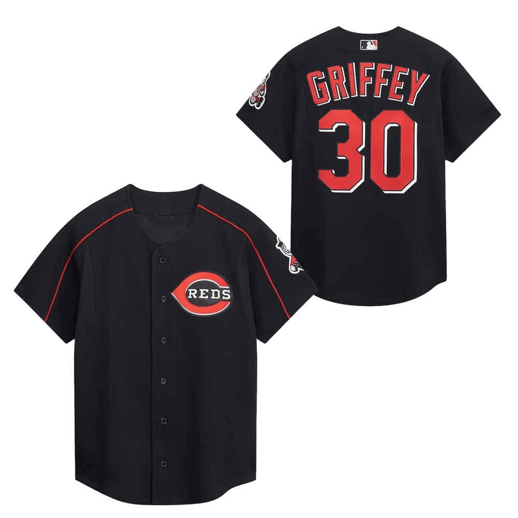 Ken Griffey Jr Cincinnati Reds Mitchell And Ness Cooperstown Collection Baseball Jersey
